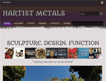 Tablet Screenshot of hartistmetals.com
